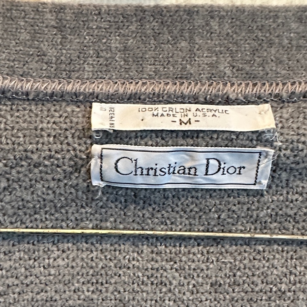Christian Dior Gray Men Cardigan Sweater size M - Picture 2 of 7